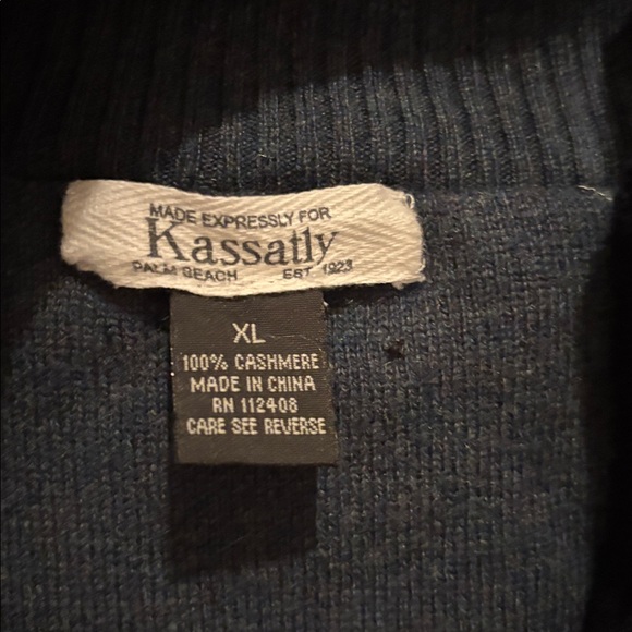 Kassalty Palm Beach 100% cashmere sweater vest size XL - Picture 6 of 6